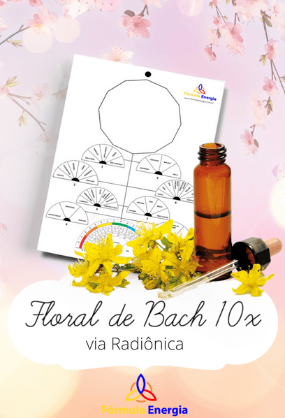Capa Floral de Bach 10x Via Radiônica